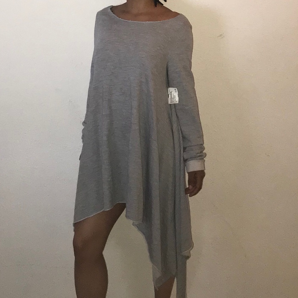 Grey Asymmetrical Dress